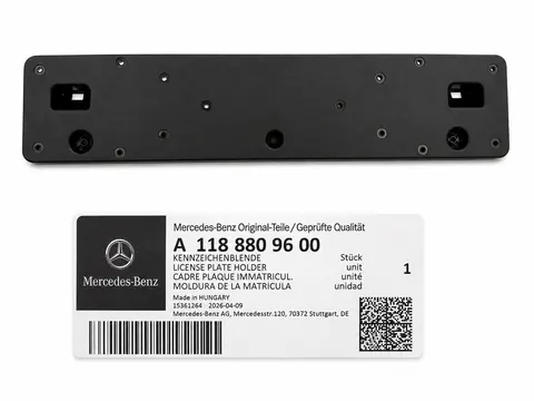 1188809600 UCHWYT TABLICY REJESTRACYJNEJ ORYGINAŁ OE MERCEDES BENZ