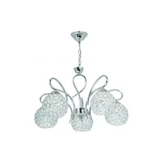 Lampa kryształowa 5 pł. ozdobna W-N 1537/5