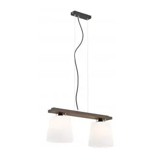 Lampa wisząca Vermouth 2 pł drewno orzech