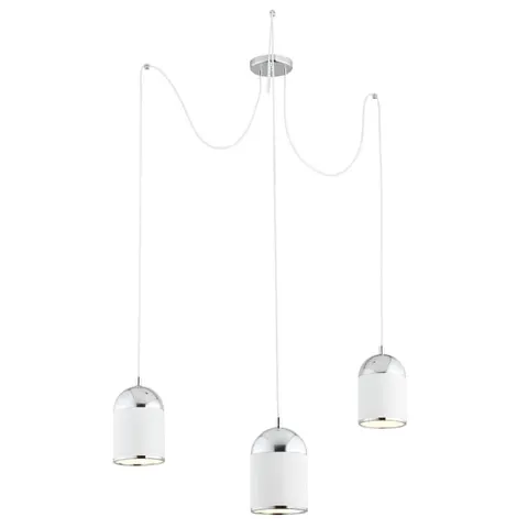Lampa wisząca ANDROS 3pl Biały Chrom