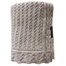 Lullalove Kocyk 100% wełna merino PREMIUM - ciasteczko taupe ,szaro-brązowa