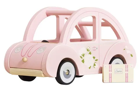 Drewniany samochód retro Sophie zabawka dla dzieci 2+ auto Le Toy Van