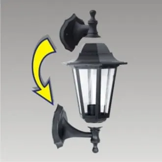 Capri kinkiet 1 pł czarny, lampa zewnętrzna