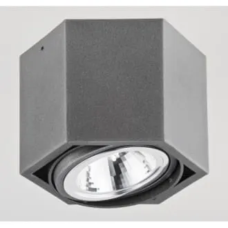 Espresso plafon 1pł szary LED