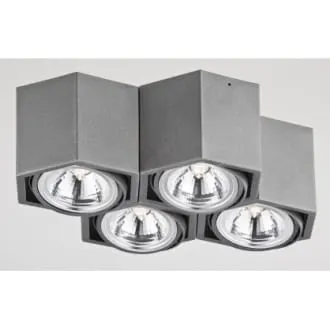 Espresso plafon 4pł szary LED
