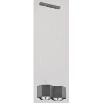 Lampa wisząca Espresso 2pł szary