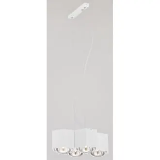 Lampa wisząca Espresso 4pł biały LED