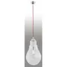 Lampa wisząca Kama 1pł przezroczysty - przewód czerwony