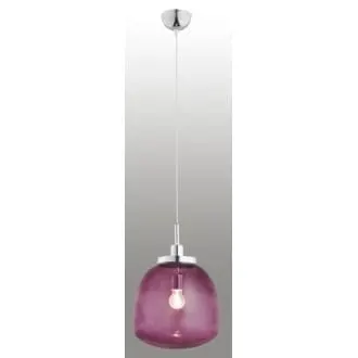 Lampa wisząca Opawa 1pł. ametyst z białym przewodem