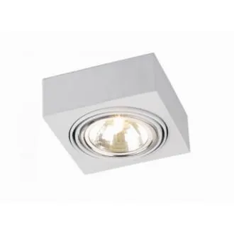 Rodos plafon 1pł srebrny LED