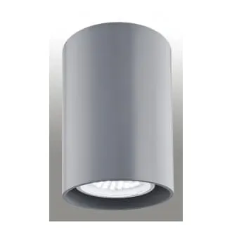 Tyber 2 plafon 1 pł szary LED