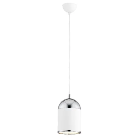 Lampa wisząca ANDROS 1pl Biały Chrom