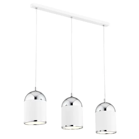 Lampa wisząca ANDROS 3pl Biały Chrom