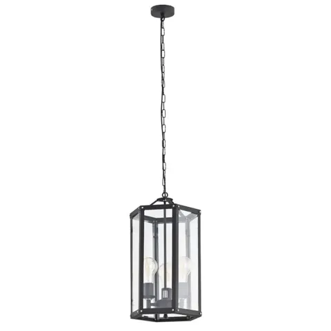 Lampa wisząca BODRUM 3pł Czarny
