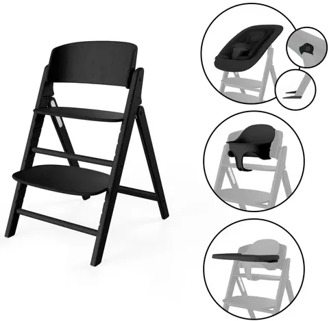 Cybex Click & Fold 4-in-1 krzesełko do karmienia / Stunning Black