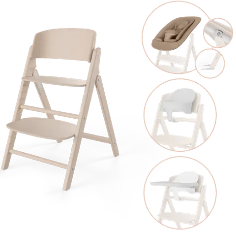 Cybex Click & Fold 4-in-1 krzesełko do karmienia / All Natural
