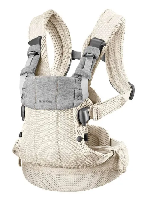 BABYBJORN HARMONY 3D MESH nosidełko dziecięce | Kremowy