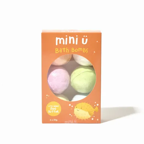 MINI-U ZESTAW 6 MUSUJĄCYCH KUL DO KĄPIELI DLA DZIECI