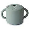 Mushie - Kubek niewysypek na przekąski SNACK CUP cambridge blue