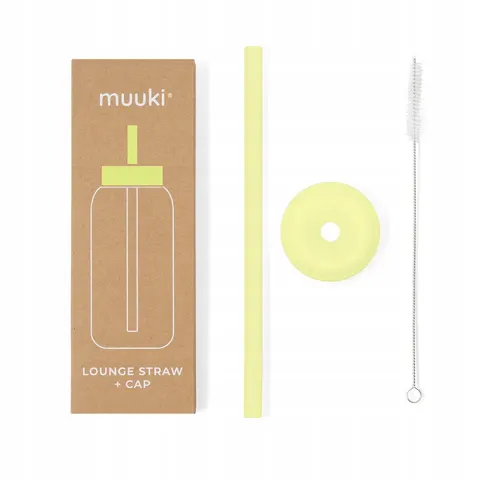 MUUKI słomka do butelek Lounge Straw+CAP SUNNY LEMONADE 720 ml