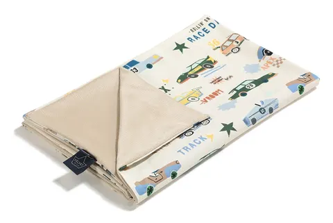 La Millou lekki koc bawełniany Minky roz. L 110x140 cm / Grand Prix