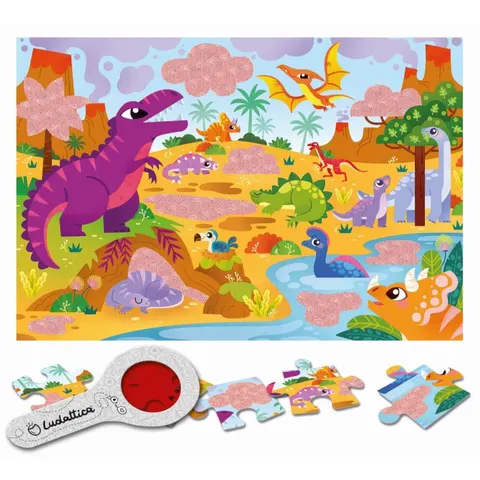 ludattica SECRET PUZZLE – z TAJEMNICĄ – DINOZAURY