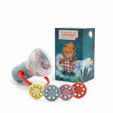 Lampka projektor LES MINOUCHKAS / Moulin Roty