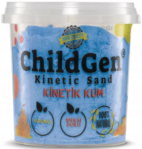 ChildGen, Piasek kinetyczny, 100% naturalny, 500g, kolor Niebieski