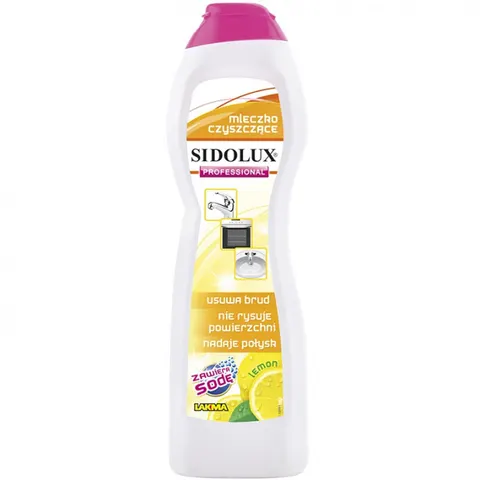 SIDOLUX PROFESSIONAL Mleczko czyszcące LEMON, 500 ml