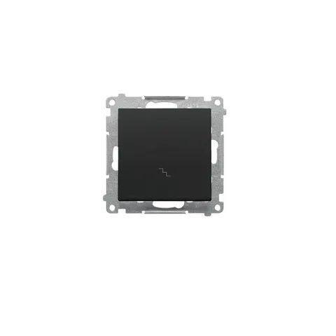 SSIMON 55 Łącznik schodowy 10A 250V, moduł, szybkozłącza, czarny mat; TW6.01/149