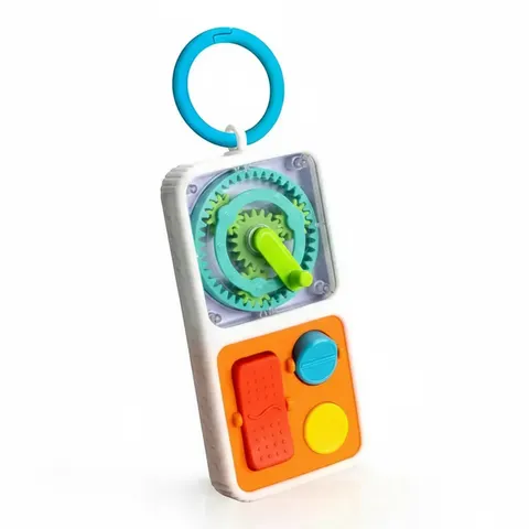 Fat Brain Toys PlayTab Go. Sensoryczne Kwadraty z Zawieszką.