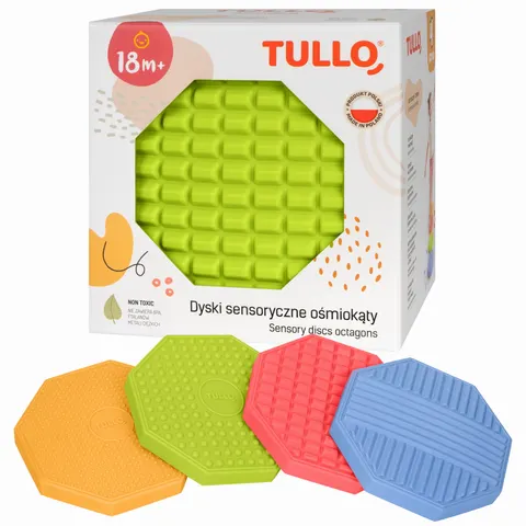 Tullo Dyski sensoryczne ośmiokąty - 4 szt