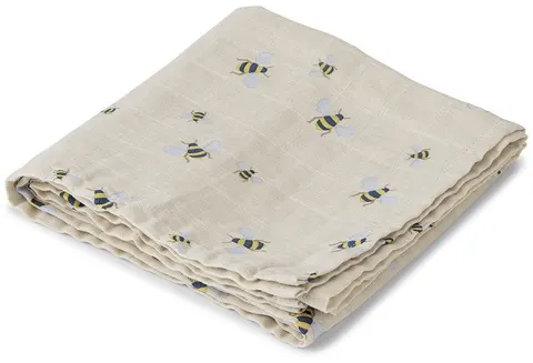 Vanilla Copenhagen Kocyk muślinowy 100x100 cm Swaddle Honeybee