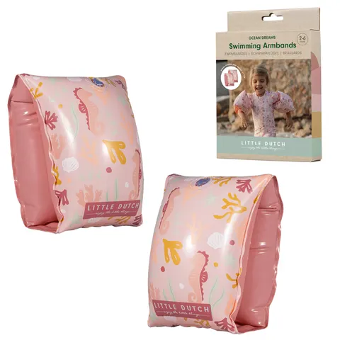Little Dutch Rękawki do pływania Pink Ocean Dreams