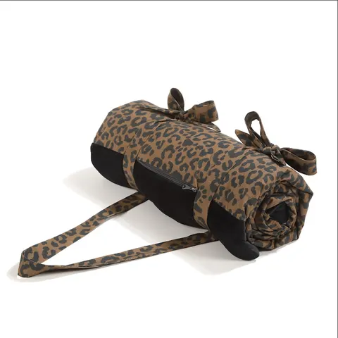 LA MILLOU KOC PIKNIKOWY VEKVET LEOPARD CHOCO by Magdalena Lamparska roz. XL 170-145 cm