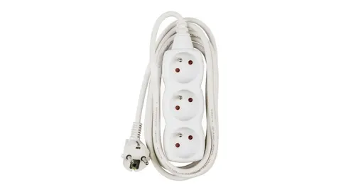 Przedłużacz 3G z/u, OMY3x1, 3m; biały