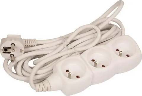 Przedłużacz 3G z/u, OMY3x1, 5m; biały