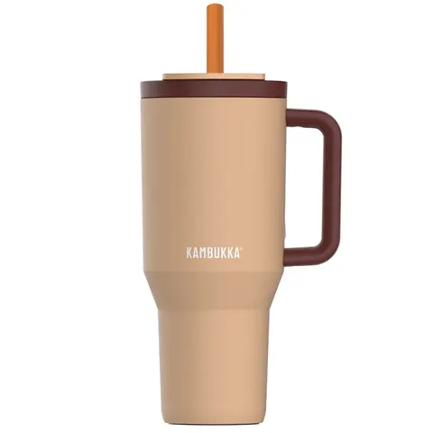 Kubek termiczny ze słomką teleskopową Kambukka Rio 950 ml Almond Dream