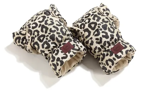 La Millou rękawice mufka ocieplacz dłoni do wózka ortalion / Leopard Cream