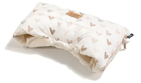 La Millou mufka do wózka ocieplacz dłoni ortaliom / Heartbeat beige