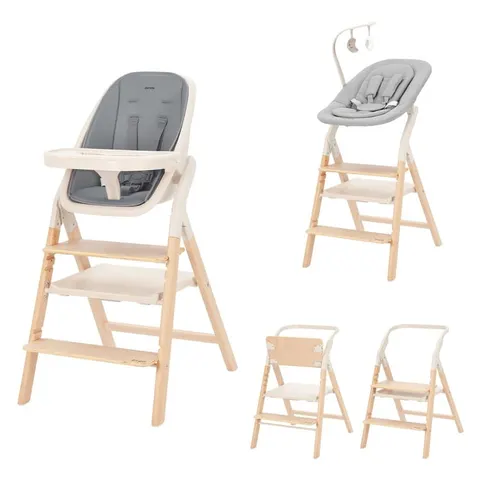 Carrello Krzesełko do karmienia bujaczek Carbon Grey