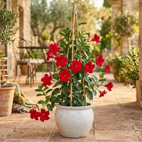 Mandevilla Sundaville czerwona sadzonka 50-60 cm C3