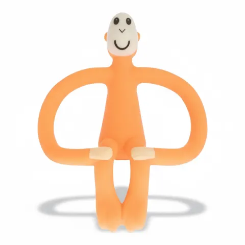 Gryzak masujący ze szczoteczką POMARAŃCZOWY / Matchstick Monkey