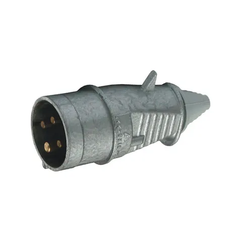 Wtyczka metalowa przenośna 16A/400V 3P+Z okrągłe IP44