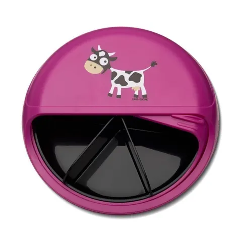 Carl Oscar Small SnackDISC 5 komorowy obrotowy pojemnik na przekąsk Cow
