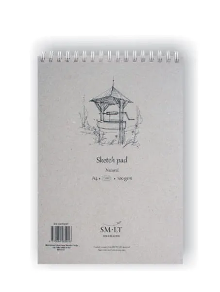 SMLTArt Authentic Sketch Natural blok A4 na spirali 100g 100ark EB-100TS/NT studnia