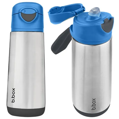 Butelka termiczna z ustnikiem sportowym 500 ml, Blue Slate, b.box