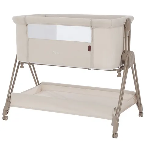 Carrello GRACIA łóżeczko dostawne na kółeczkach Linen Beige
