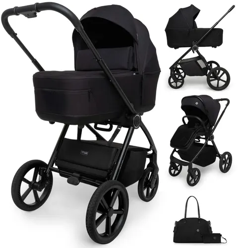 MUUVO ONE wózek głęboko spacerowy 2w1 | Negro