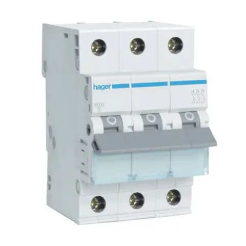 Wyłącznik nadprądowy 3P C40A 6kA AC, MCB; MCN340E HAGER